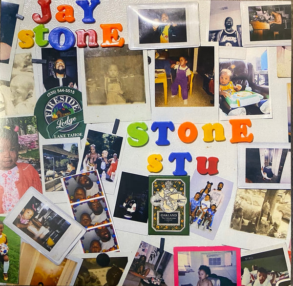 Jay Stone 'Stone Stu' - (NM/NM) - LP. Brand New *Oakland artist Jay Stone weaves raps over mellow synth laden beats with live instrumentation. Features production from Dougie Stu of Brijean. *